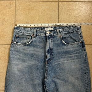 Zara Women's High Rise Jeans - Light Blue